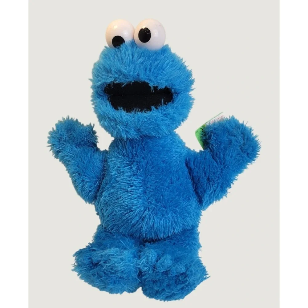 Sesame Street Cookie Monster Plush Gund 2008 Vintage‎ Stuffed Toy Blue 14